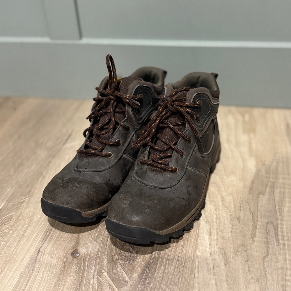 Timberland youth brown hiking boots kids size 4.5‎ boys - Picture 2 of 7